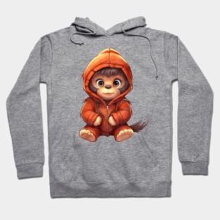 Orangutan Wearing Hoodie Hoodie